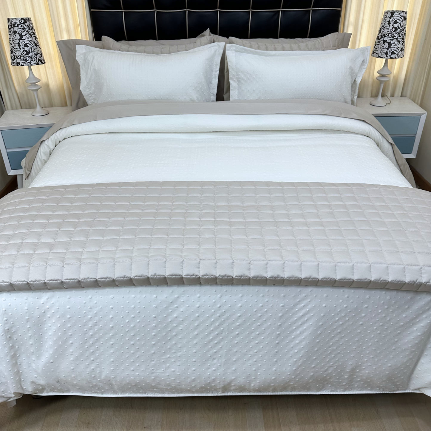 Funda duvet burbujas color marfil