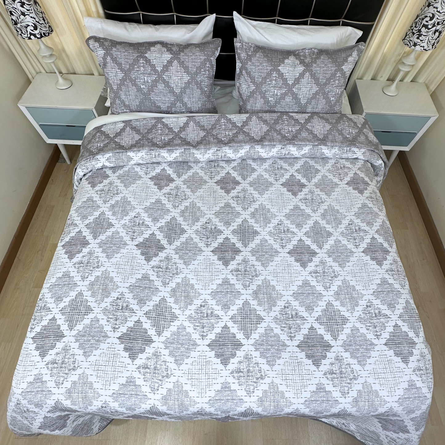 Sobrecama diva patchwork