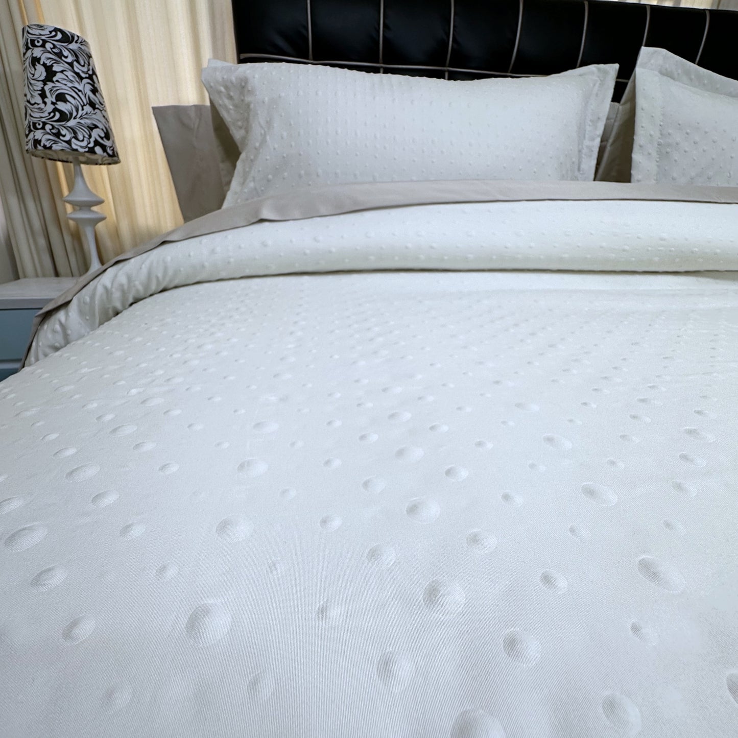 Funda duvet burbujas color marfil