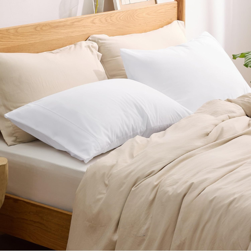 Funda de Almohada Standard con Cenefa de 10 cm Sin Sesgo – Elegancia y Comodidad para tu Descanso (52x78 cm)