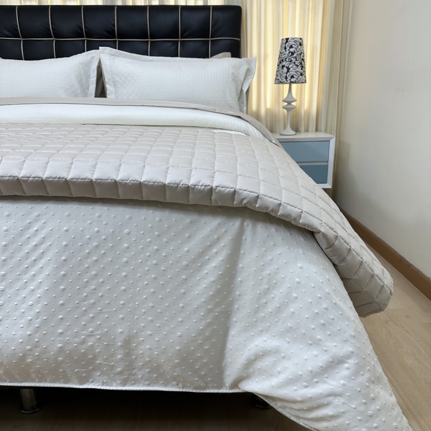 Funda duvet burbujas color marfil