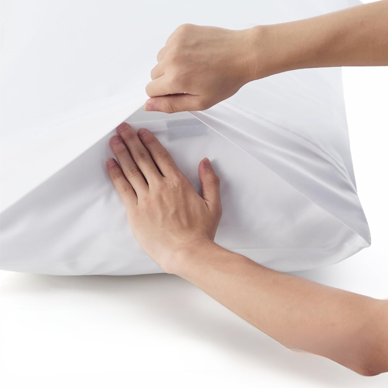 Funda de Almohada Standard con Cenefa de 10 cm Sin Sesgo – Elegancia y Comodidad para tu Descanso (52x78 cm)