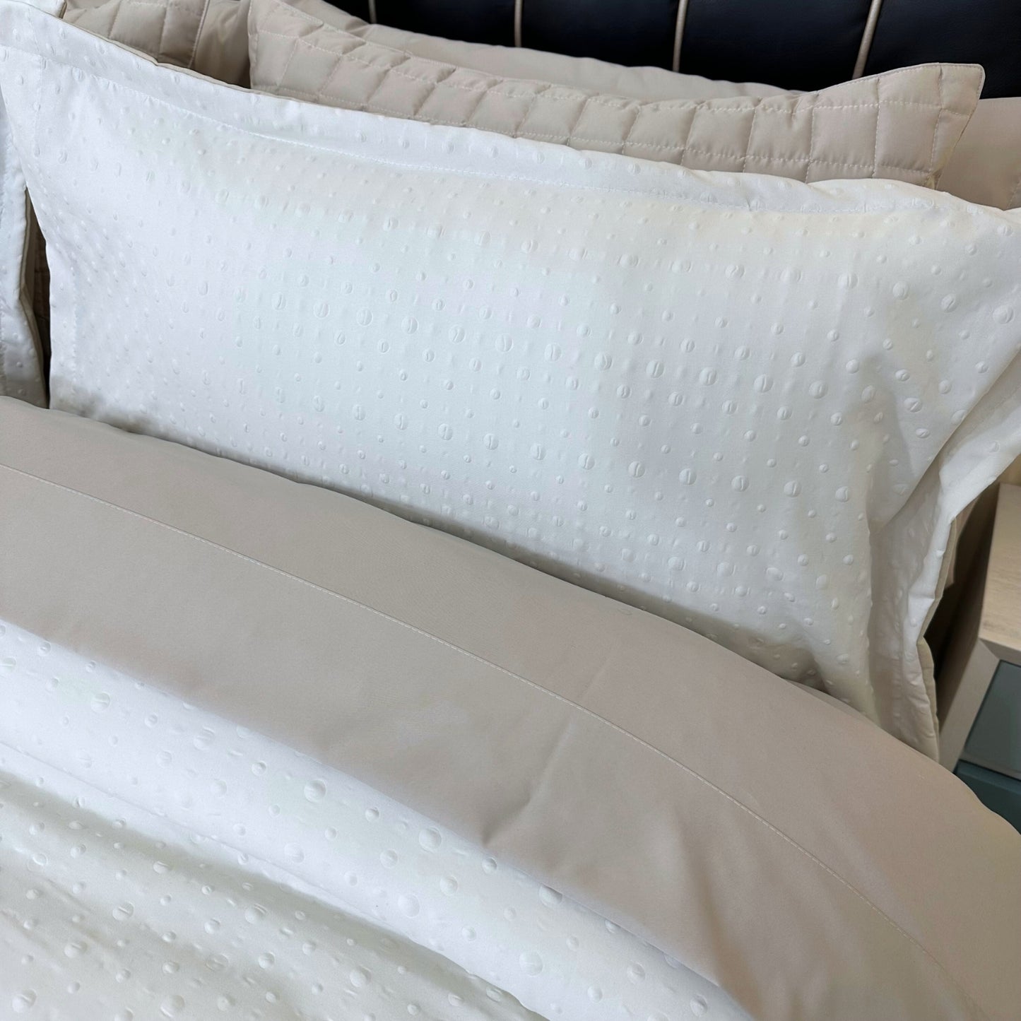 Funda duvet burbujas color marfil