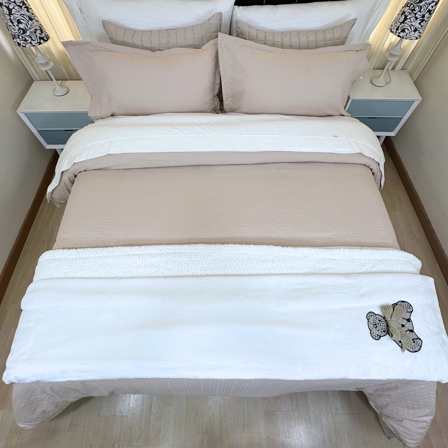 Funda duvet burbujas color oro rosa