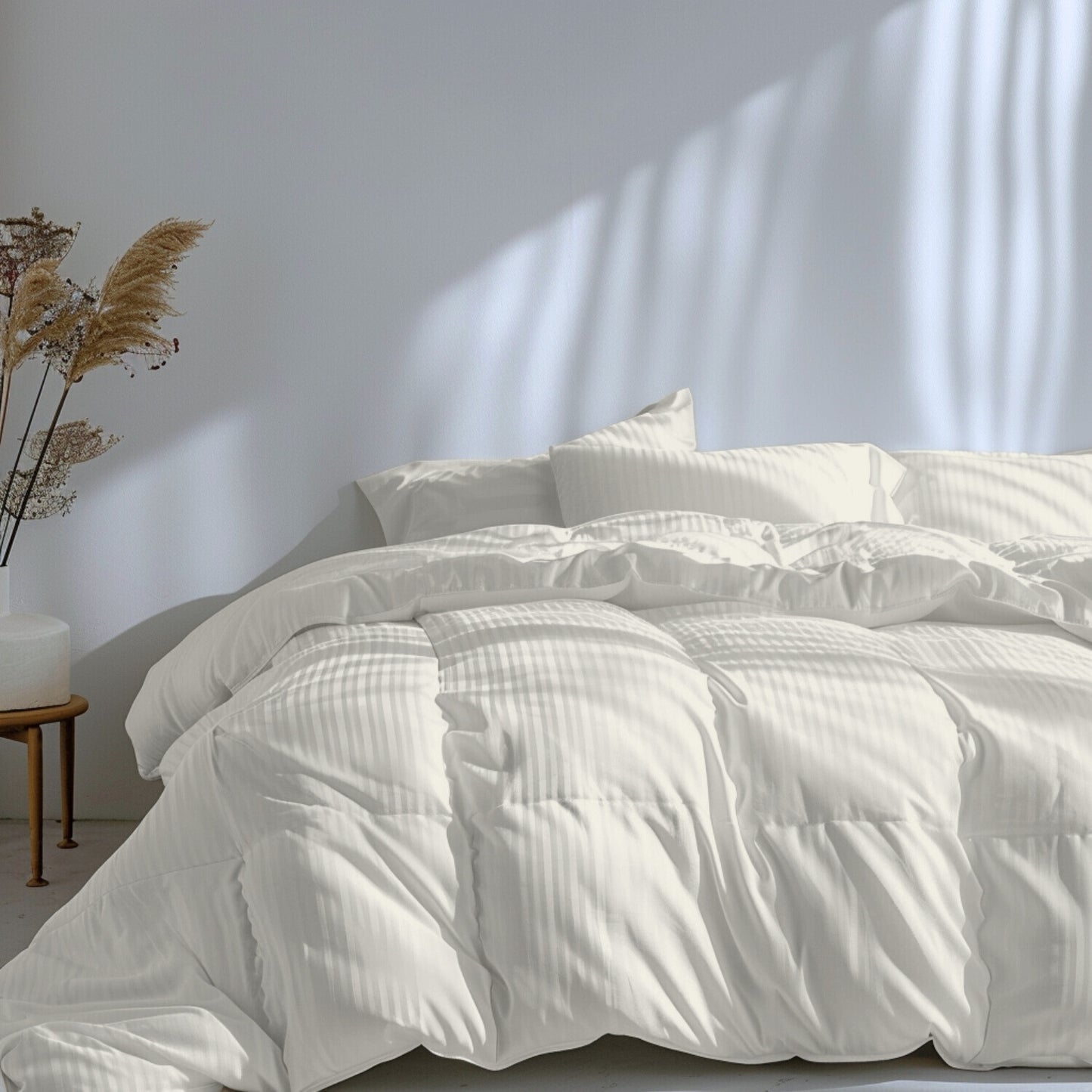Funda duvet sateen rayas color Ivory 125 gramos Mindy