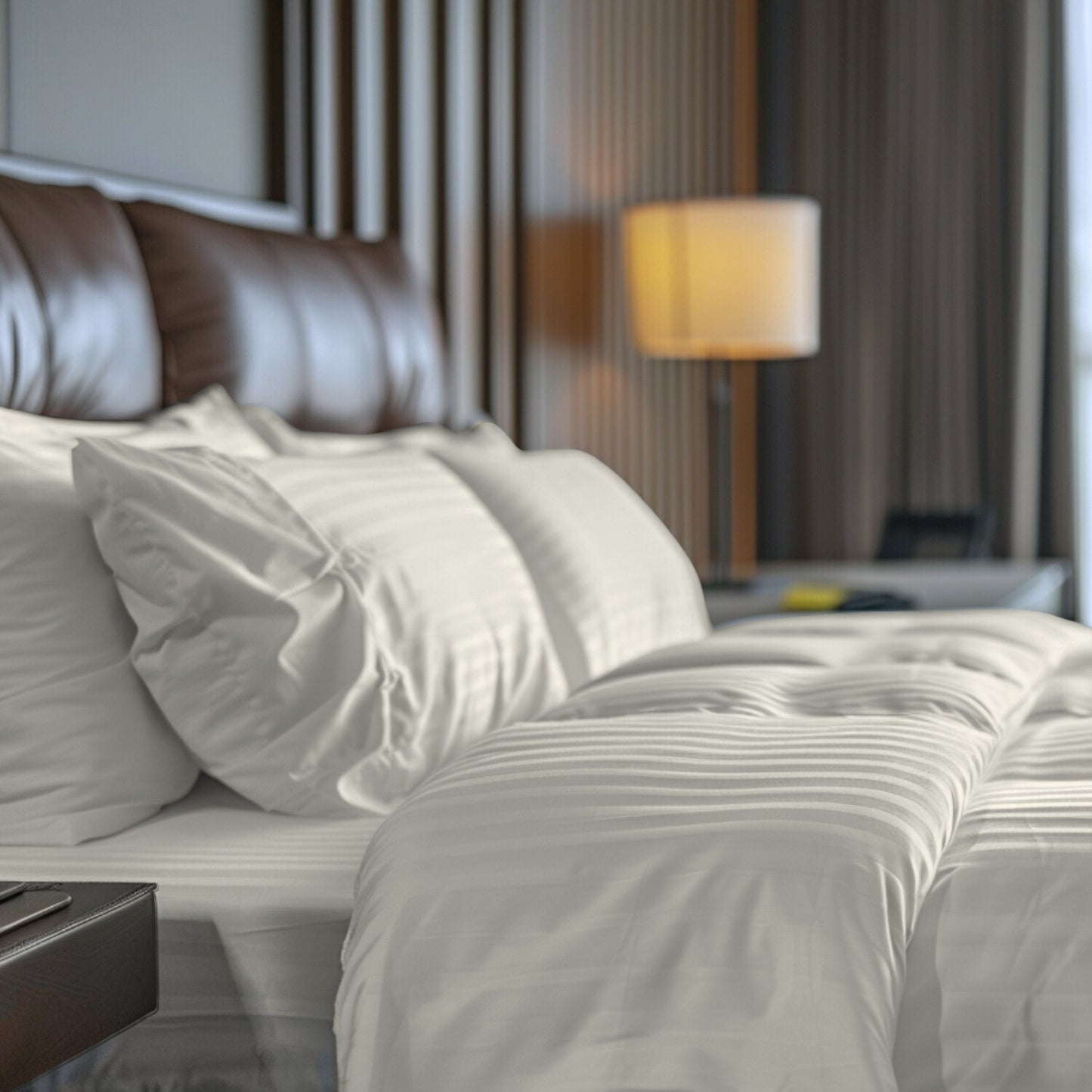 Funda duvet sateen rayas color Ivory 125 gramos Mindy