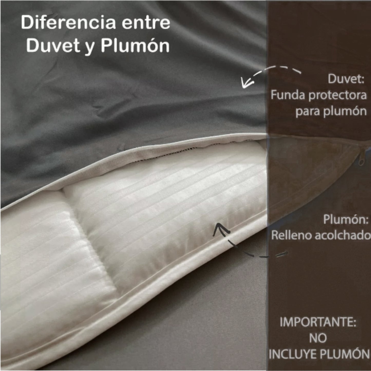 Funda Duvet A Rayas Color Café