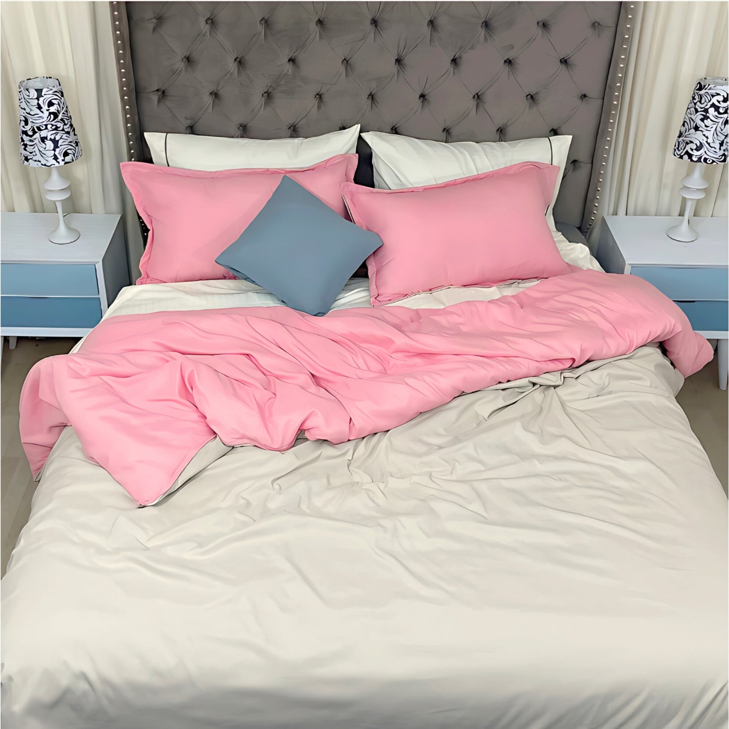Funda duvet doble faz lisboa Rosa-Beige