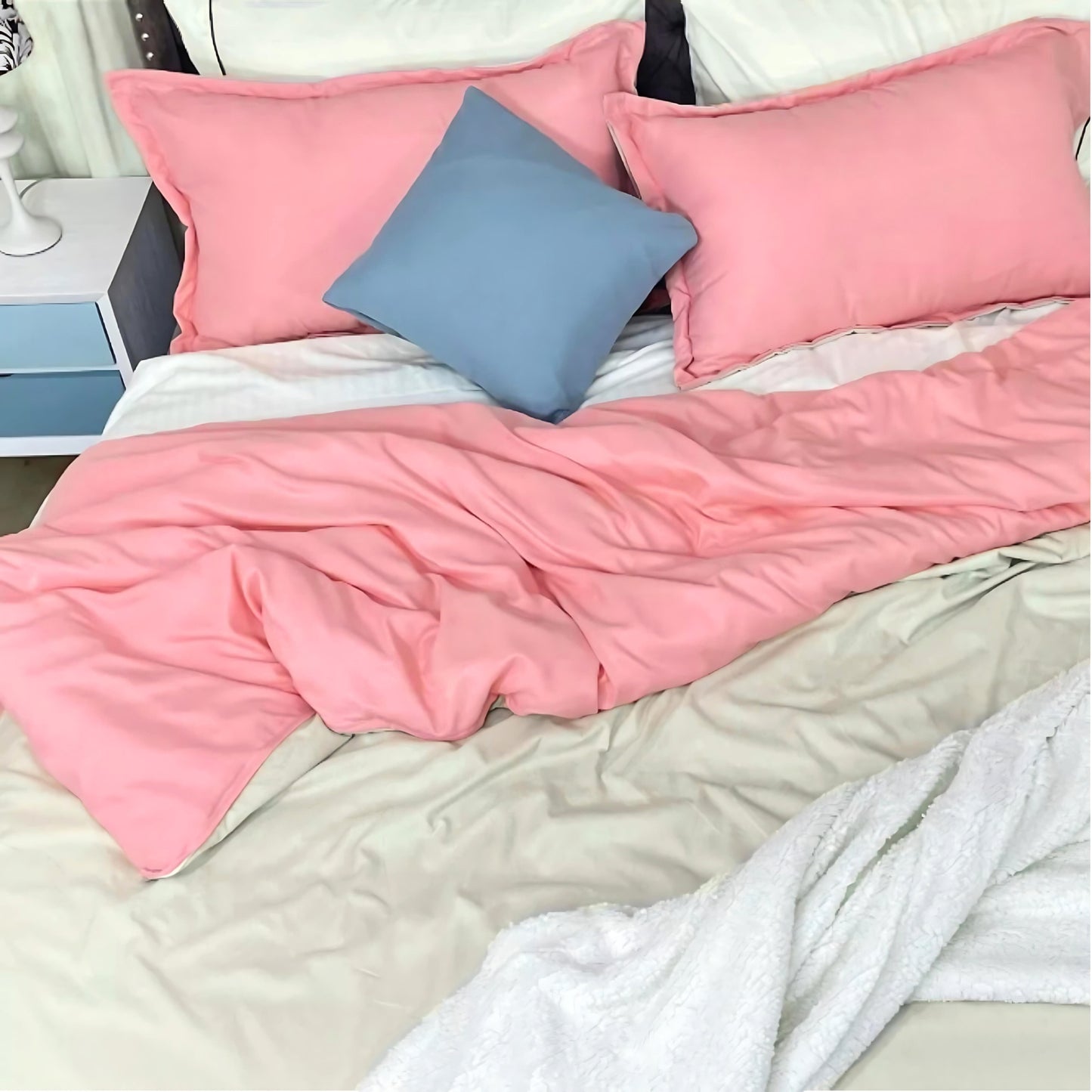 Funda duvet doble faz lisboa Rosa-Beige