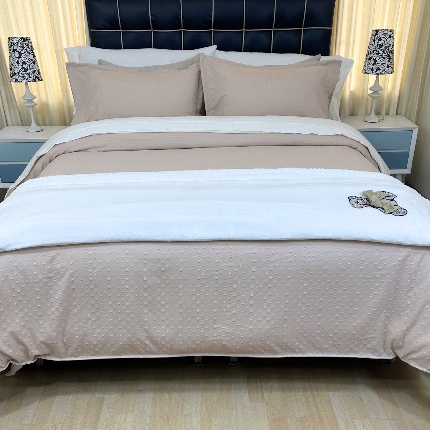 Funda duvet burbujas color oro rosa