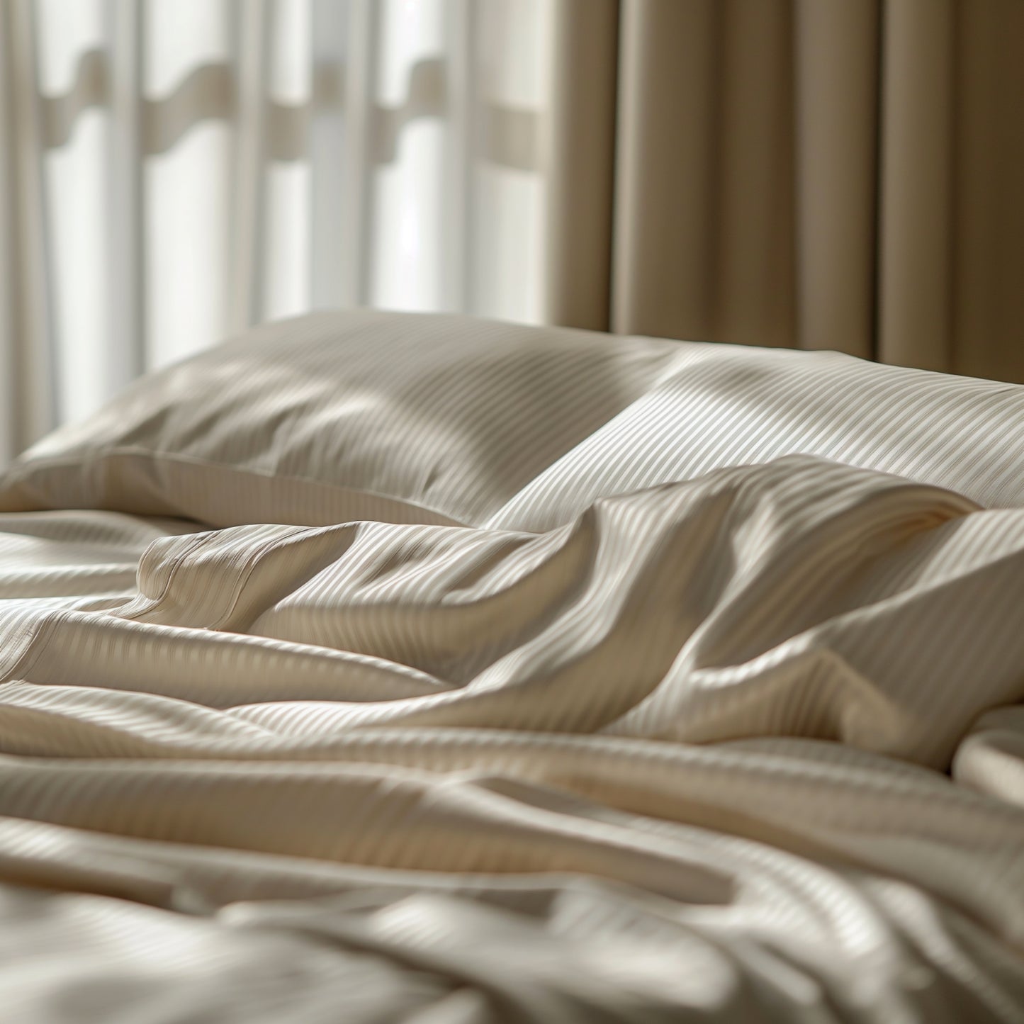 Funda Duvet A Rayas Color Beige