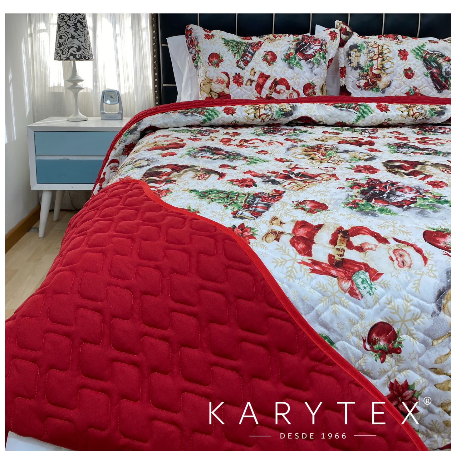 Edredón Navidad TRINEO SANTA doble faz con unicolor ROJO. Incluye funda(s) de almohadones decorativos (Copia) (Copia) (Copia) (Copia) (Copia)(Copia)(Copia)(Copia)(Copia)(Copia)(Copia)(Copia)(Copia)(Copia)(Copia)