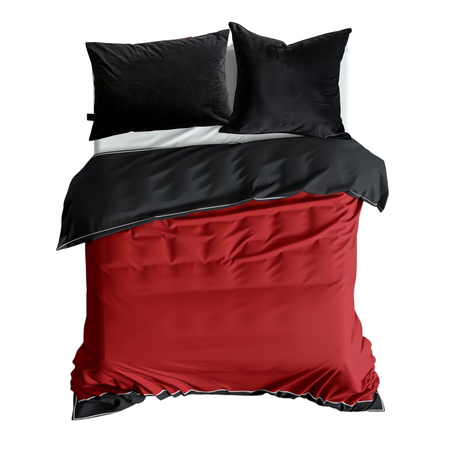 Funda duvet doble faz lisboa Negro-Rojo
