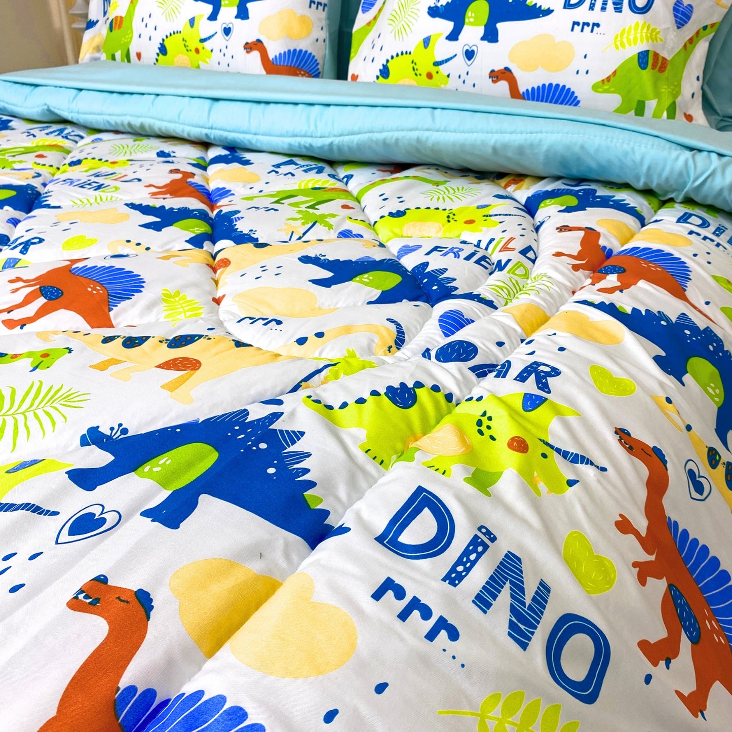 Edredón Infantil de lujo Dino Color