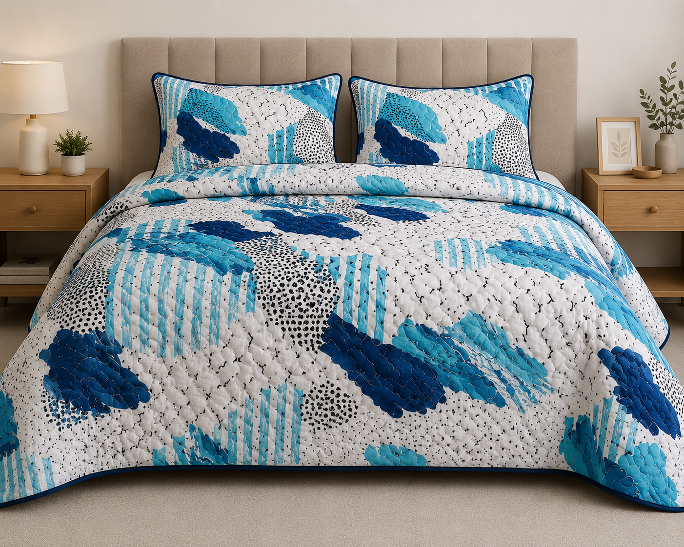 EDREDON QUILT ESTAMPADO
