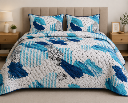 EDREDON QUILT ESTAMPADO
