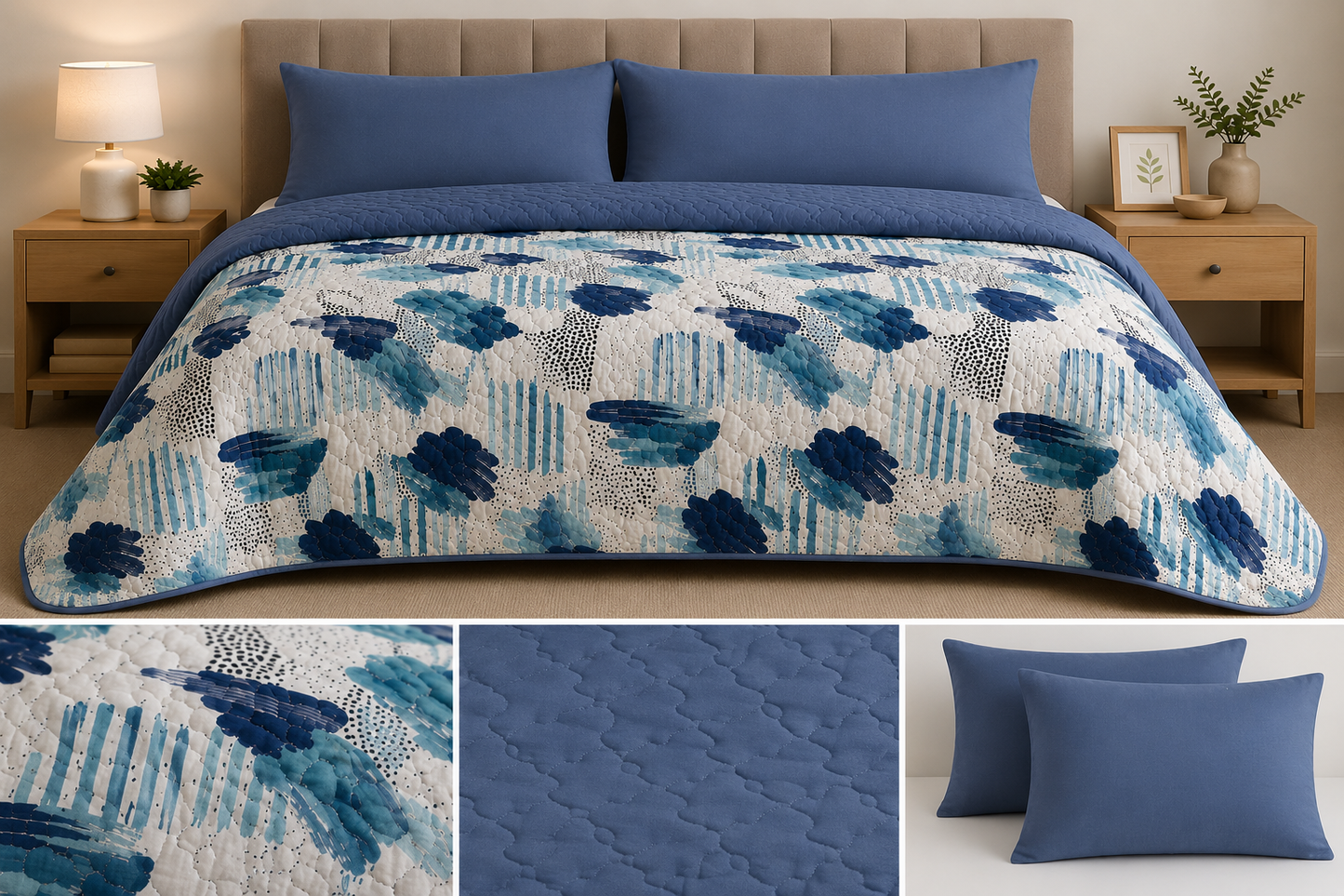EDREDON QUILT ESTAMPADO