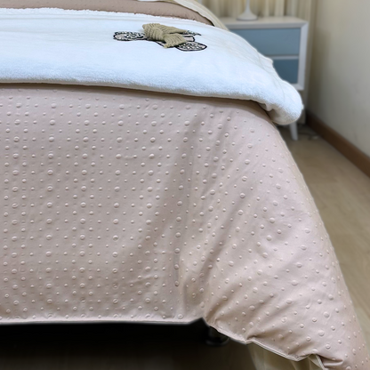 Funda duvet burbujas color oro rosa