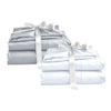 COMBO set juego de sabanas x2 blanco y gris