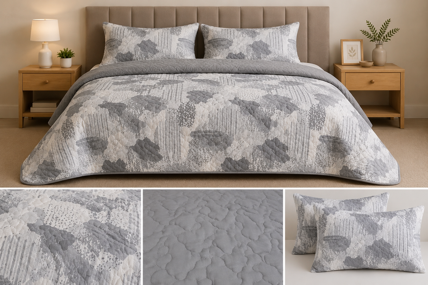 EDREDON QUILT ESTAMPADO