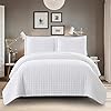 Edredón quilt doble faz color Blanco