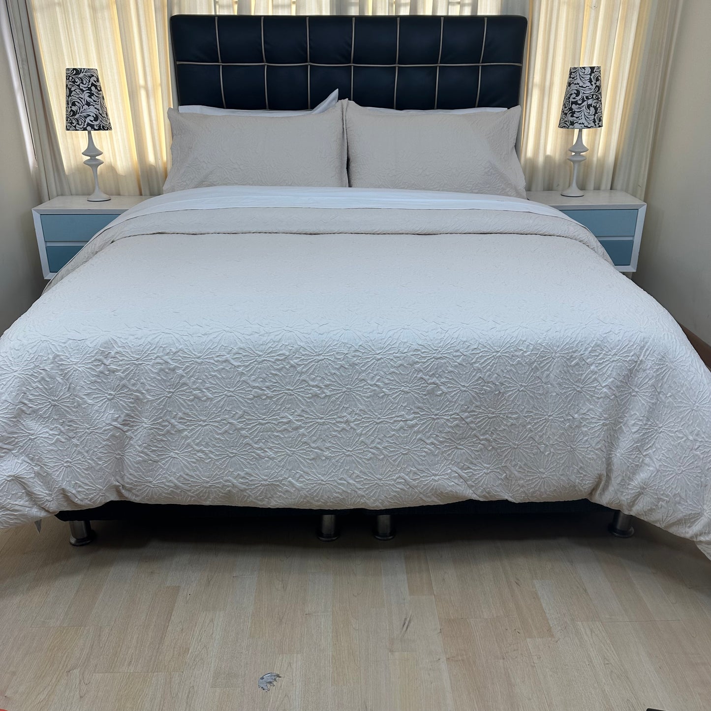 Funda duvet PARISSINA HUESO en tela brocada