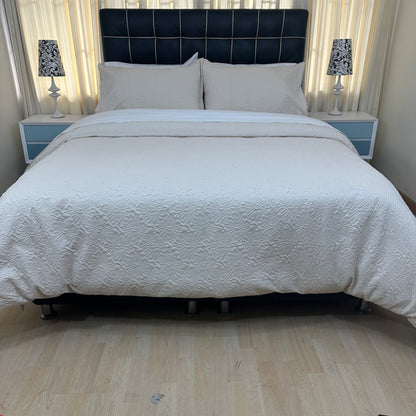 Funda duvet PARISSINA HUESO en tela brocada