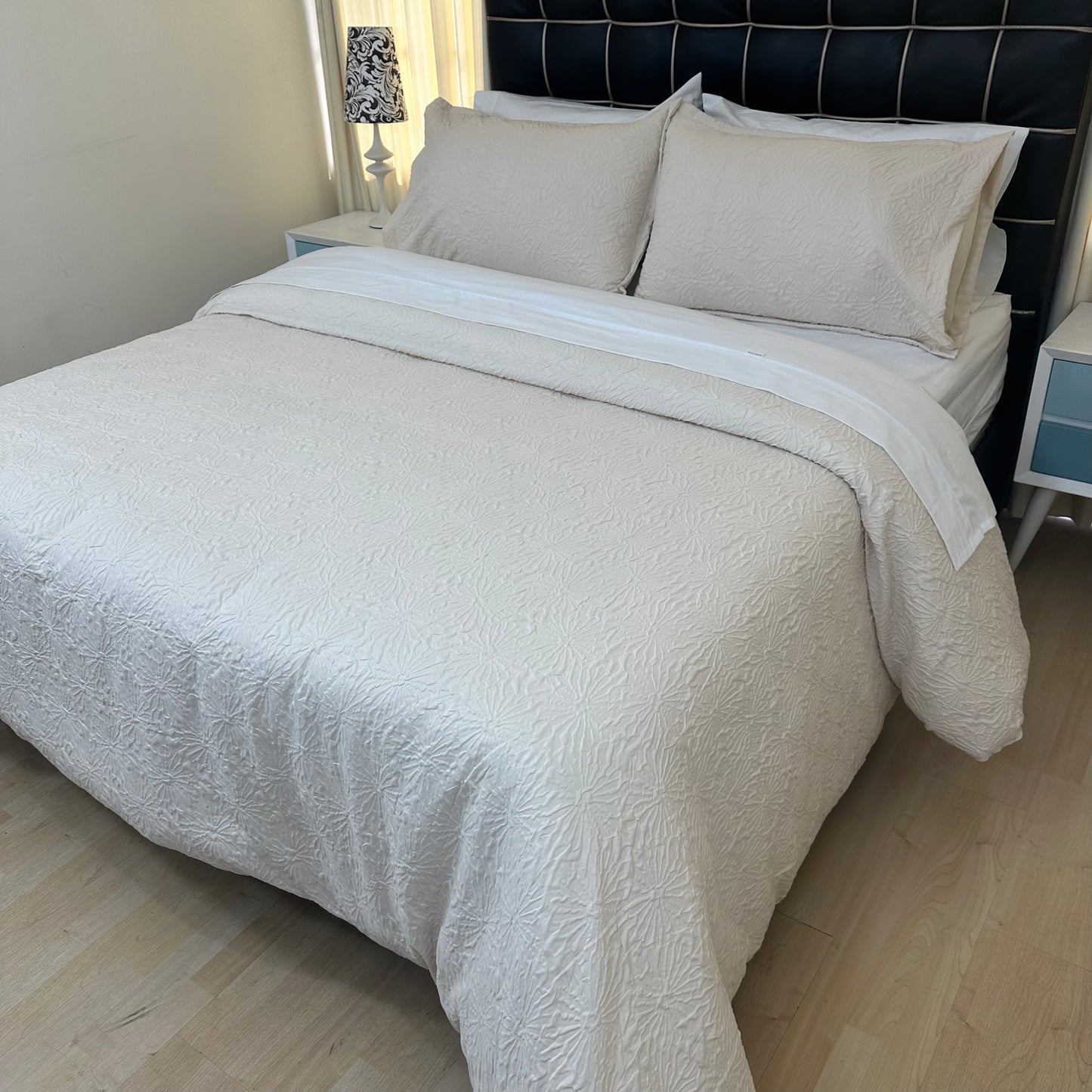 Funda duvet PARISSINA HUESO en tela brocada