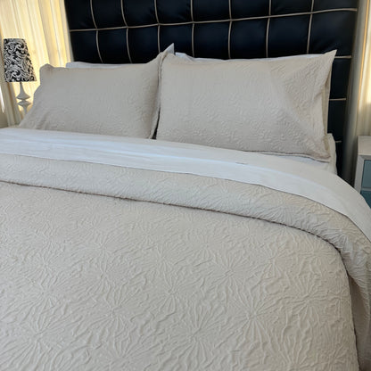 Funda duvet PARISSINA HUESO en tela brocada