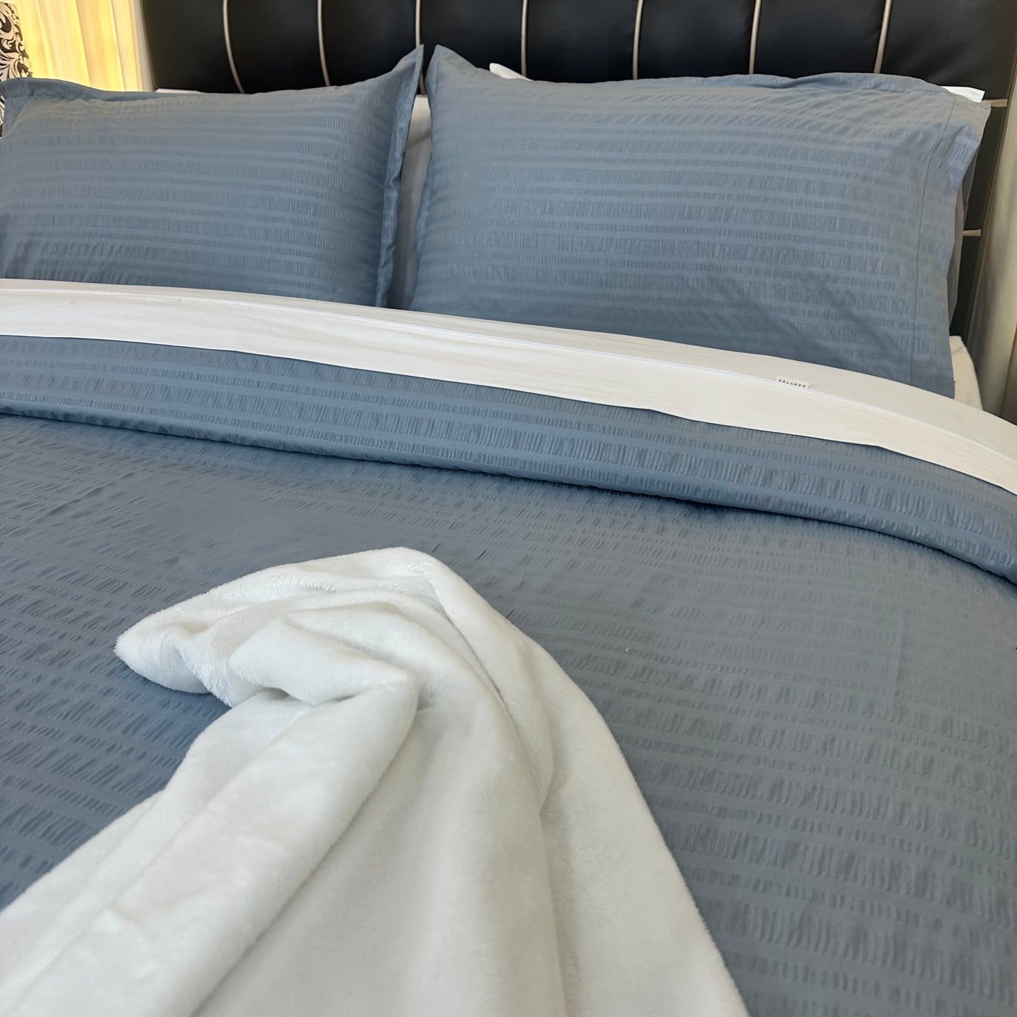 Funda Duvet PARISSINA GRIS en tela brocada