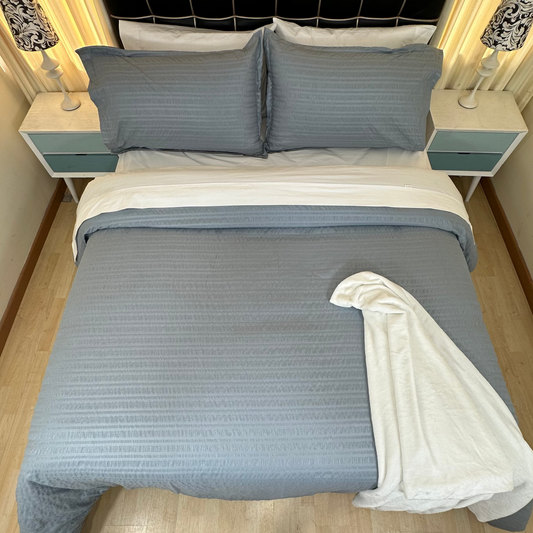 Funda Duvet PARISSINA GRIS en tela brocada