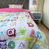 Edredón infantil sencillo letras