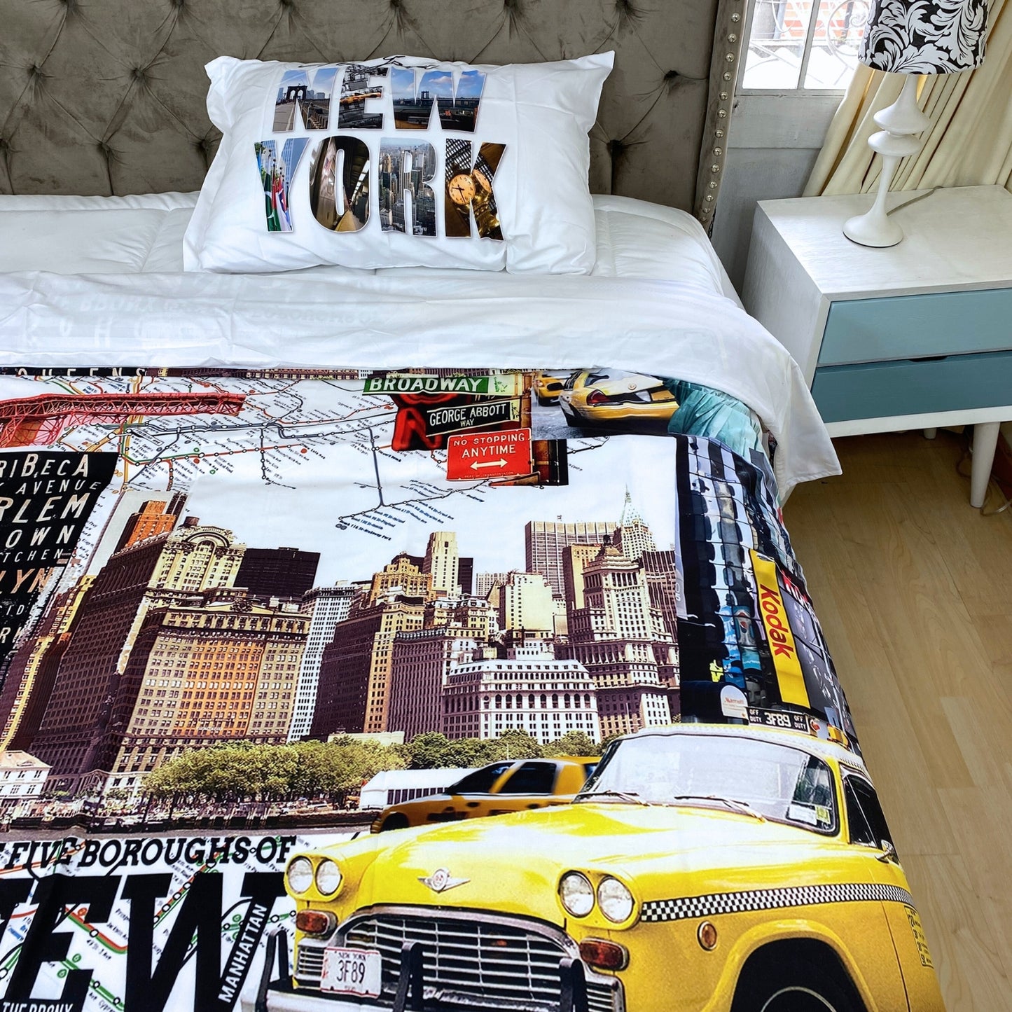 Funda duvet sencillo digital New York