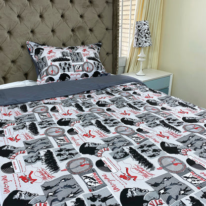 Funda duvet sencillo digital Rock