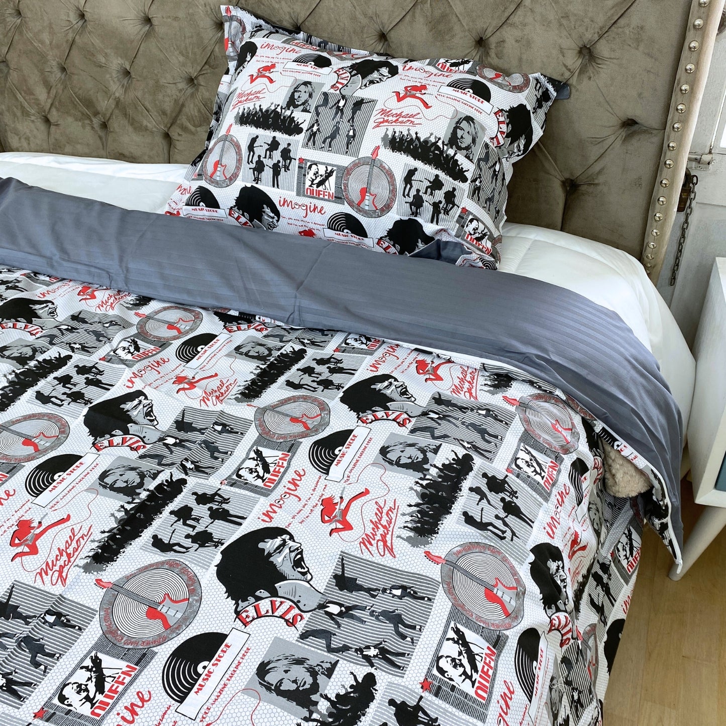 Funda duvet sencillo digital Rock