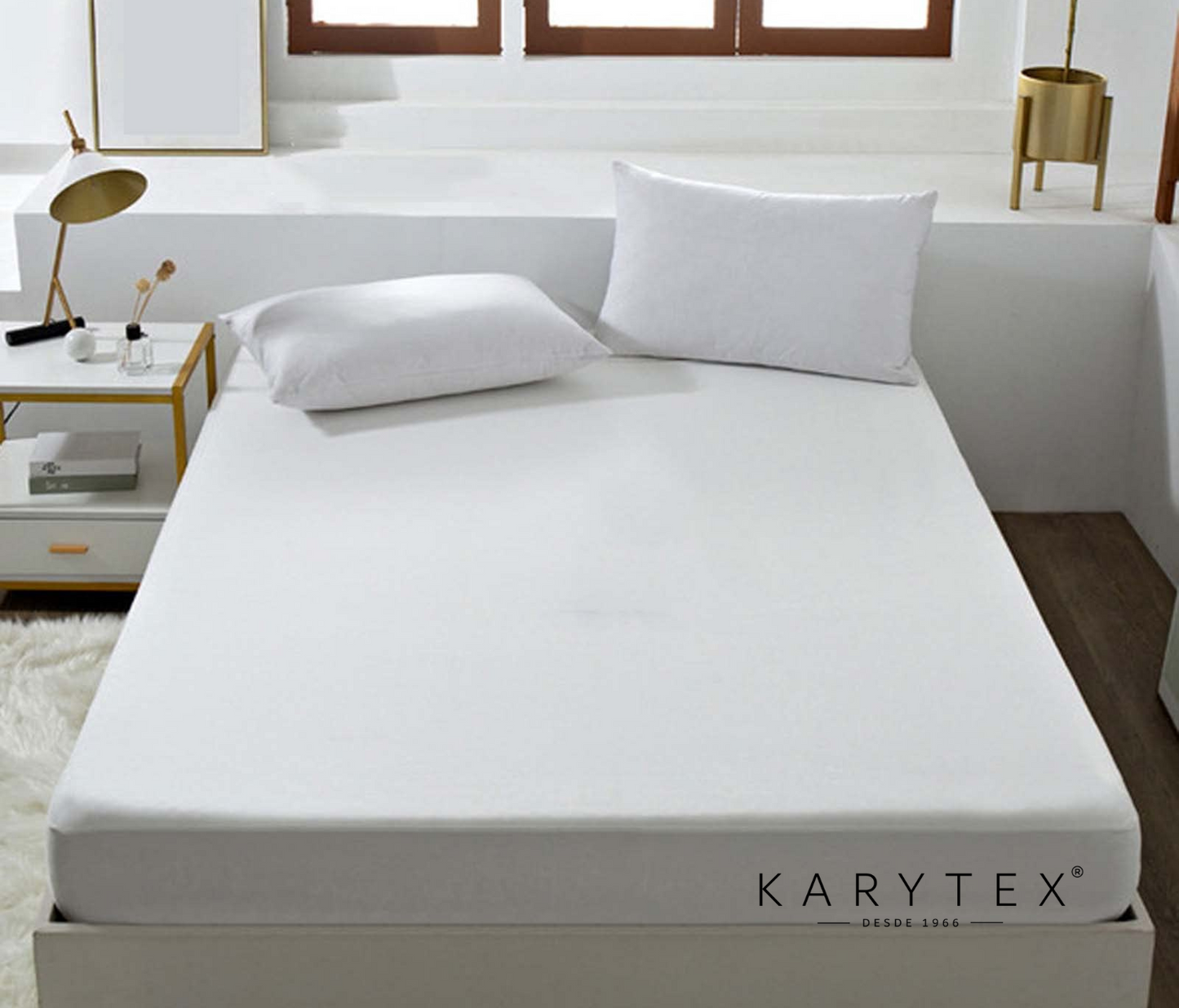 Semijuego Sábana ajustable mas funda de almohada en Microfibra