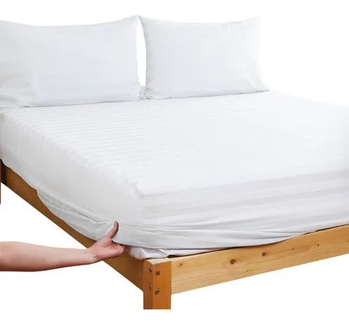Semijuego Sábana ajustable mas funda de almohada en Microfibra
